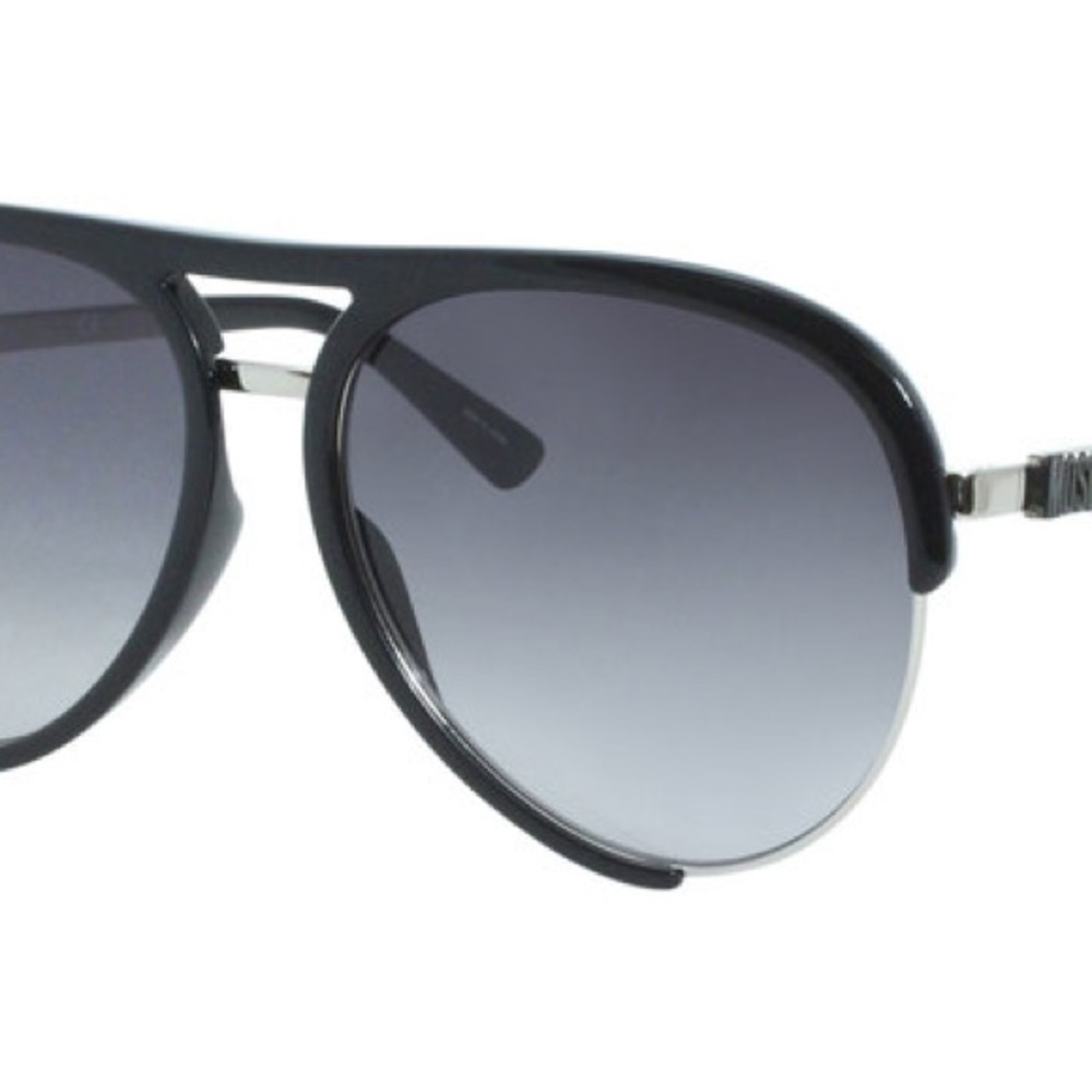 Moschino Black and Silver Sunglasses